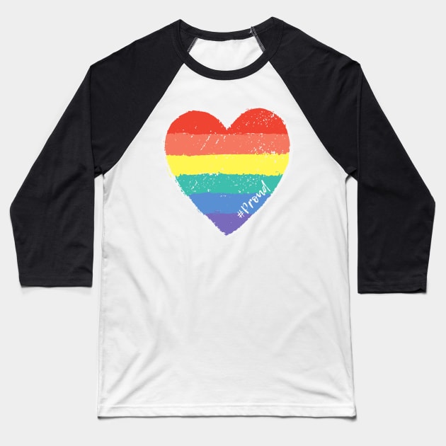 Pride T-Shirt Gay Pride Tshirt Proud LGBTQ apparel Lesbian Pride Bi Pride Equality Shirt Pride Month Gift Rainbow shirt Baseball T-Shirt by Batal Smiley Superhero